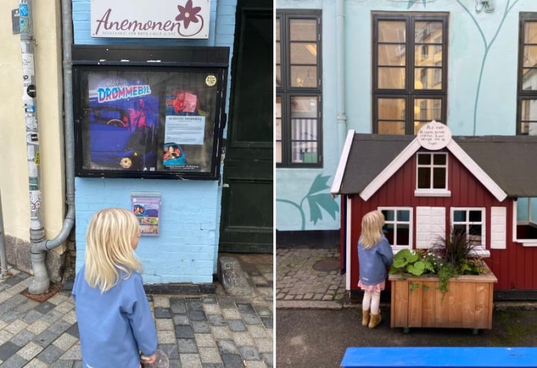 Jaspars fireårige datter foran Anemonen