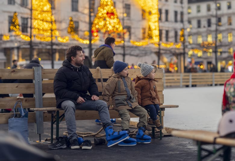 Skøjtebane på Kgs. Nytorv. Foto: Anders Hviid