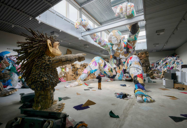 Thoma Dambo The garbage man / Arken museum for samtidskunst. Foto: Anders Sune Berg