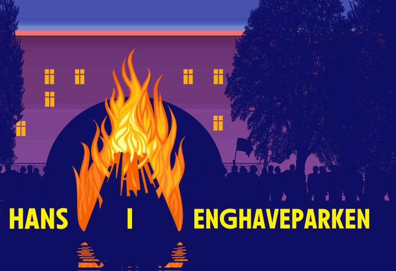 Sankthans i Enghaveparken. Foto: Sankthans på Vesterbro