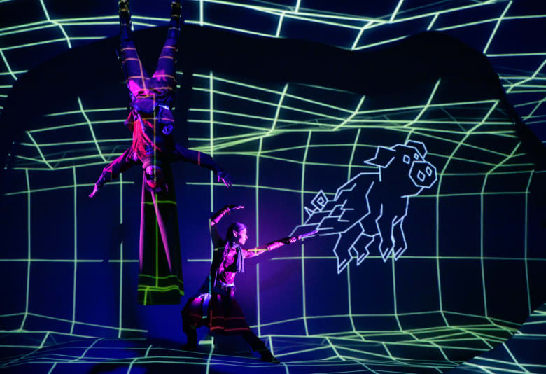 Nomerne - skovens hjerte på Teater Vestvolden. Foto: Søren Meisner