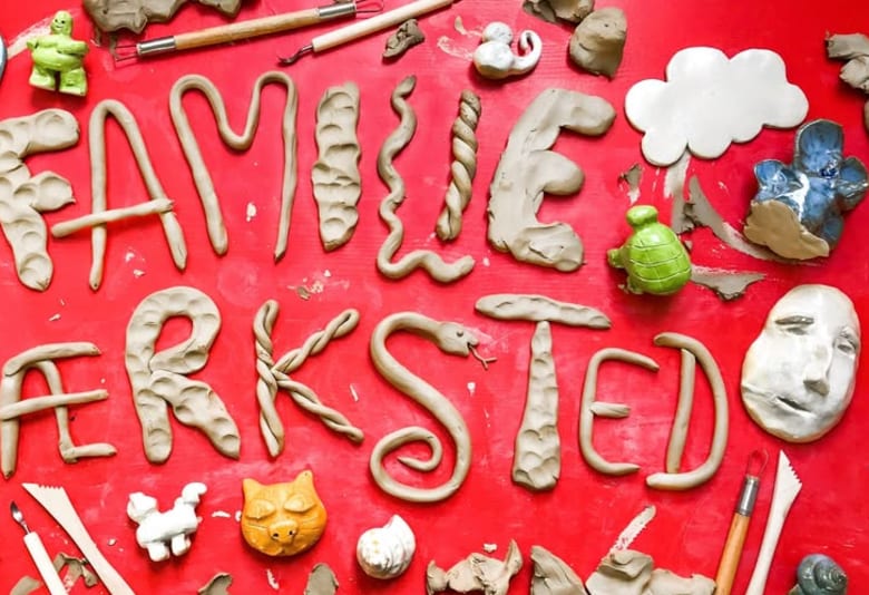 Familieværksted på Absalon. Fotograf: Absalon