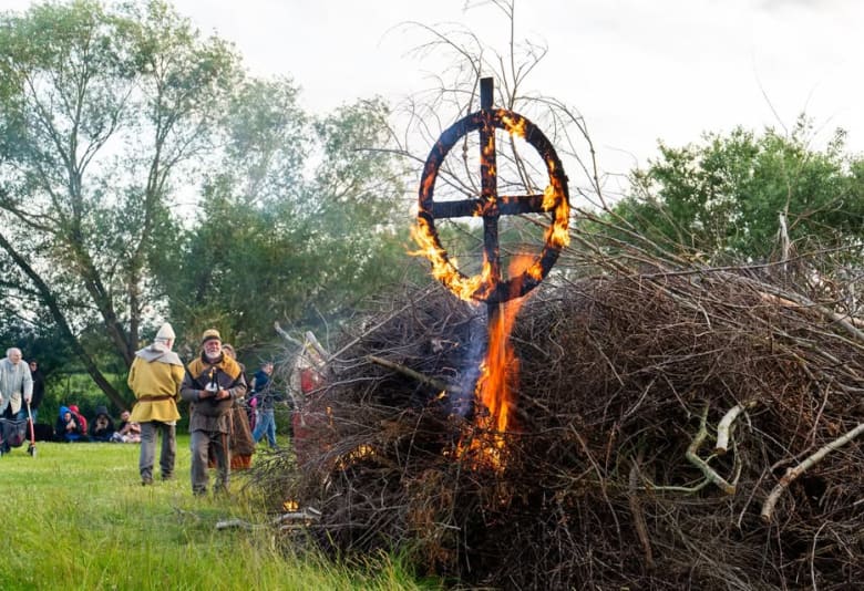 Sankthans med vikingerne fra Trelleborg. Foto: Trelleborg