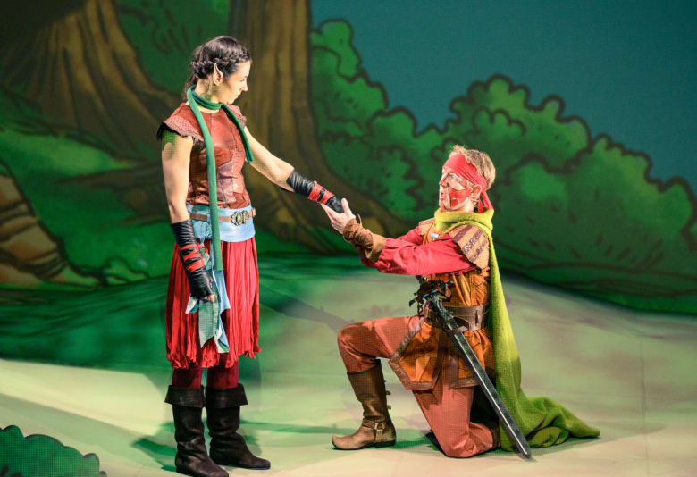 Nomerne - skovens hjerte på Teater Vestvolden. Foto: Søren Meisner