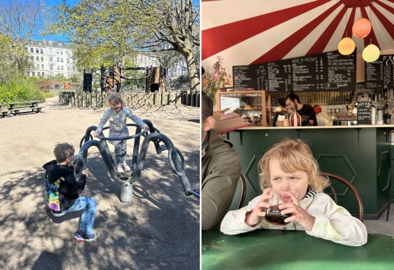 Legeplads og café i Ørstedsparken. Foto: Nanna Enevoldsen