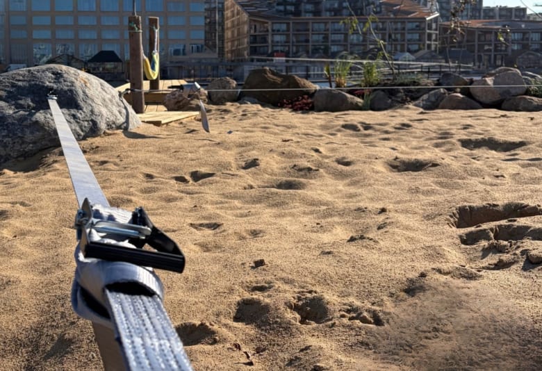 Prøve den nye naturlegeplads. Foto: Aarhus Watersports Complex&nbsp;