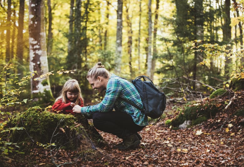Familie i Åsnens Nationalpark