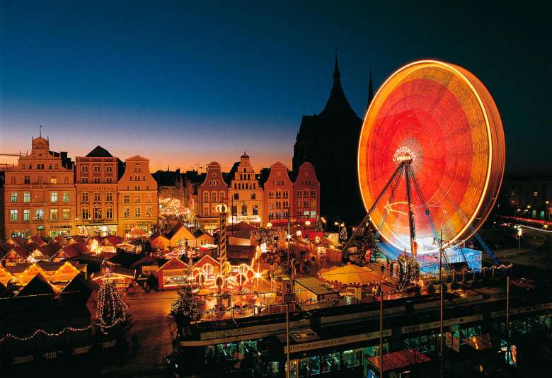Weihnachtsmarkt in Rostock. Foto: Frank Neumann