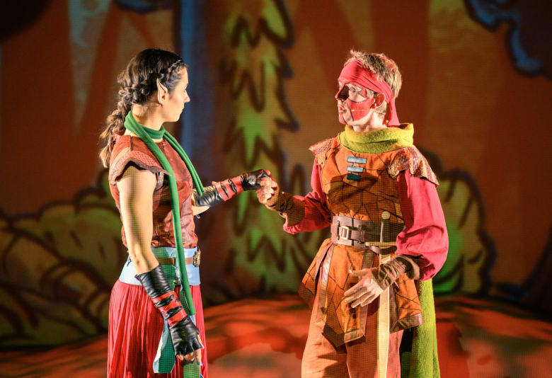 Nomerne - skovens hjerte på Teater Vestvolden. Foto: Søren Meisner