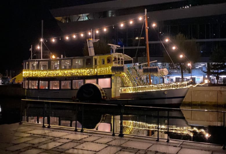 Havnerundfart i juletiden. Foto: Aarhus Havnerundfart