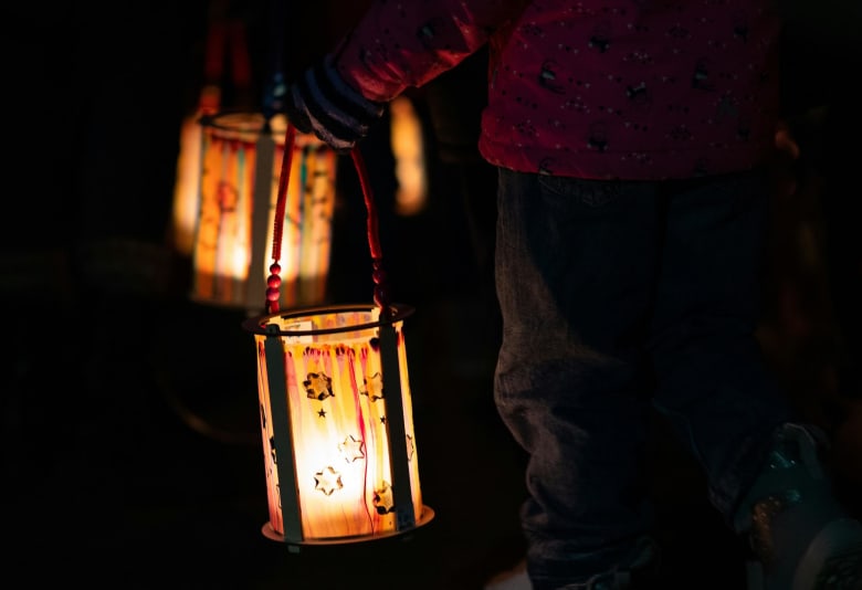 Lanternevandring for børn. Foto: Pressefoto