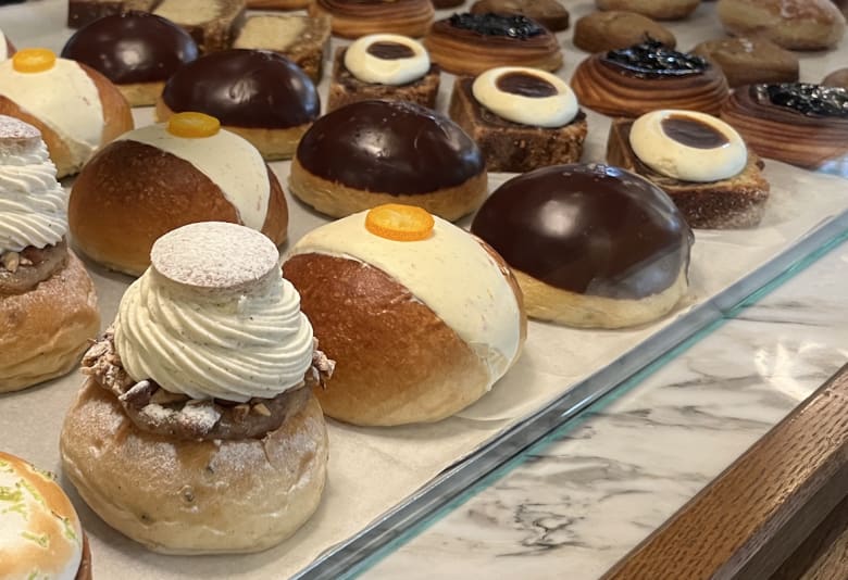 Fastelavnsboller hos Rug Bakery. Fotograf: Børn i byen