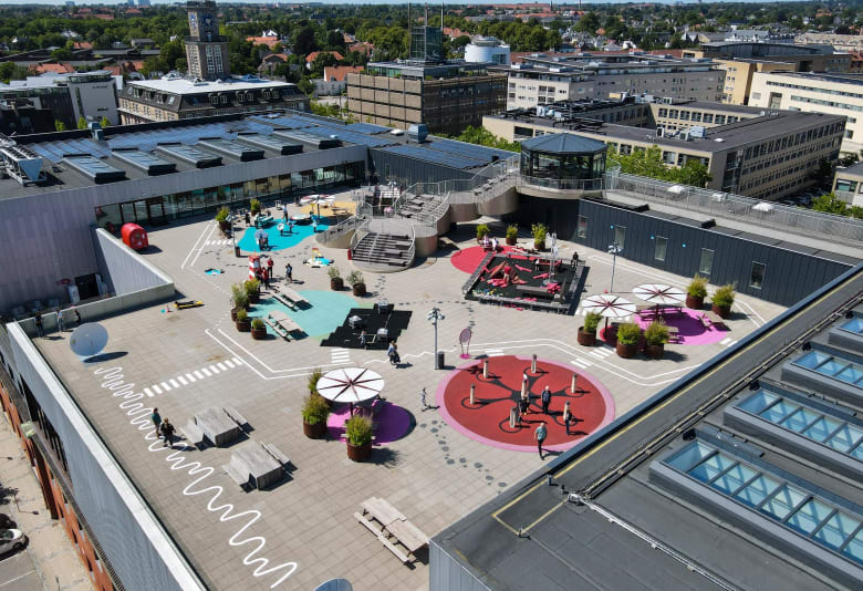 Experimentariums tagterrasse. Foto: Anders Bruun