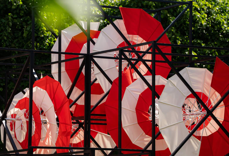 Henrik Vibskov, The Umbrico Spiral. Foto: Daniel Rasmussen