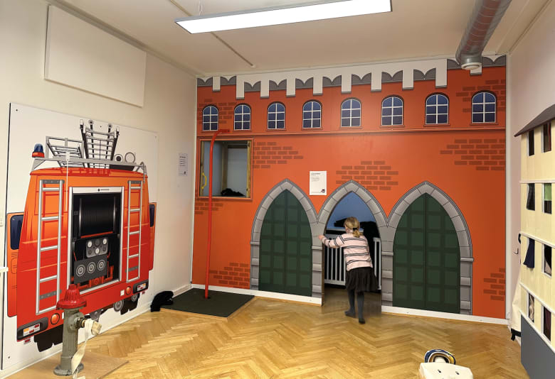 Børneområdet "Børnenes Brandstation" på Brandmuseet. Foto: Stephanie Mielnicki