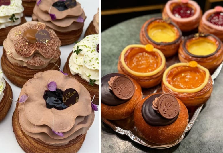 Dette års fastelavnsboller hos La Glace. Foto: La Glace