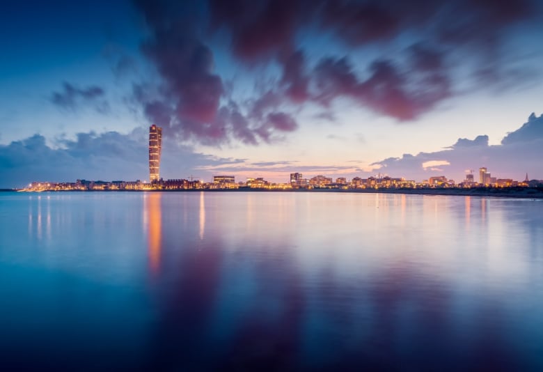 Västra Hamnen og Turning Torso. Foto: Werner Nystrand