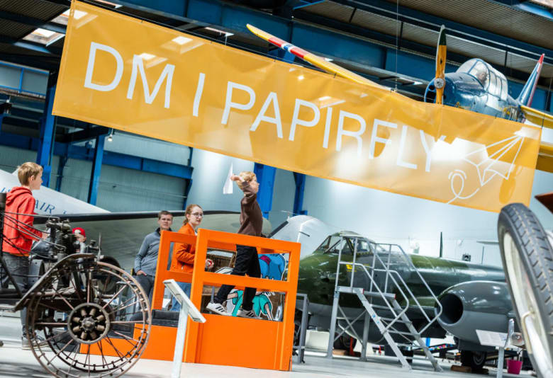 DM i papirfly på Danmarks Tekniske Museum. Foto: 