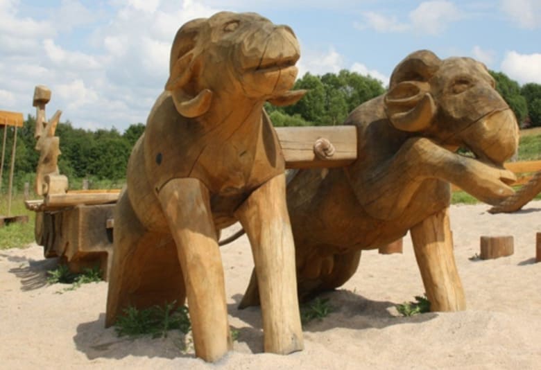 Legepladsen ved Fyrkat Vikingecenter. Fotograf: VisitMariagerFjord