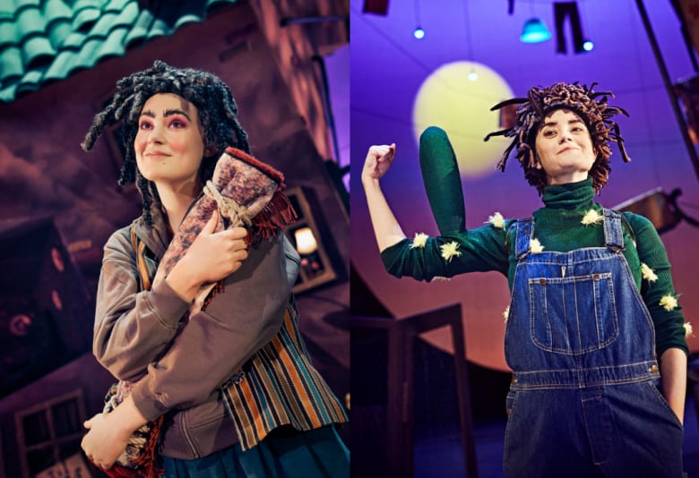 Rødderne i hjørnehuset på store scene i Skuespilhuset. Foto: Emilia Therese