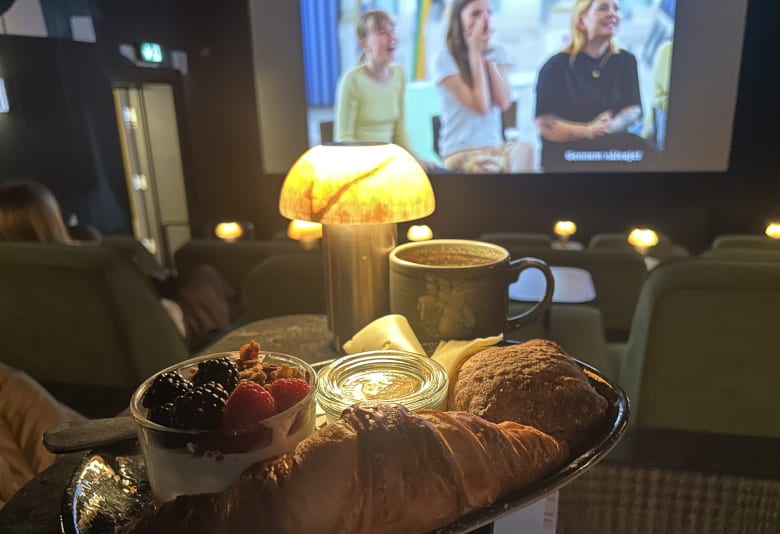 Brunchtallerken i Reservoir biografsal. Foto: Nanna Enevoldsen