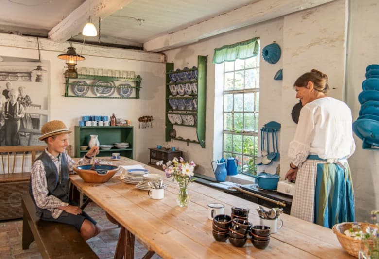 Amagerbonde for en dag. Foto: Hollændergårdene 
