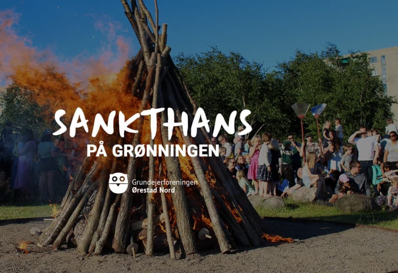 Sankthans på Grønningen. Foto: Grundejerforeningen Ørestad Nord