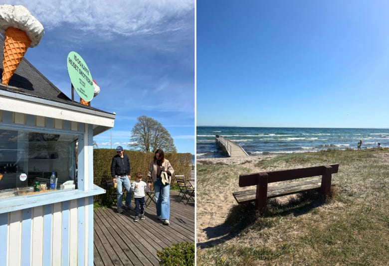 Tank op ved det hyggelige ishus ved Skotterup Strand. Fotograf: Caroline Meldgaard 