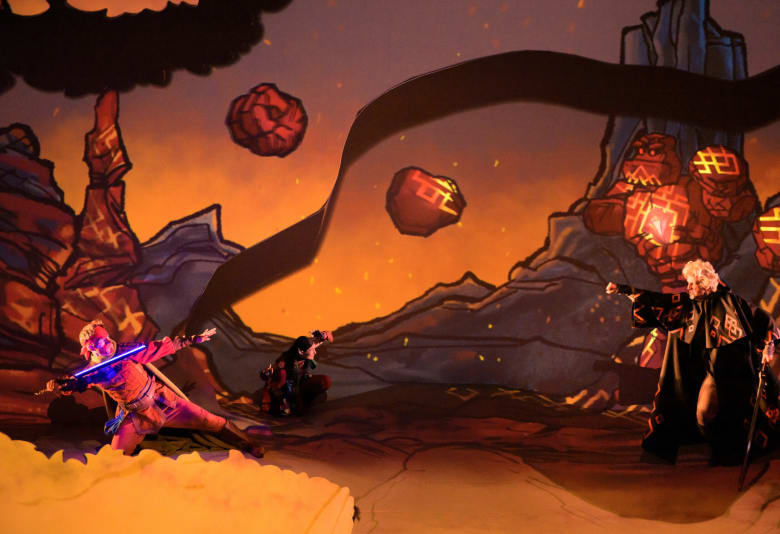 Nomerne - skovens hjerte på Teater Vestvolden. Foto: Søren Meisner