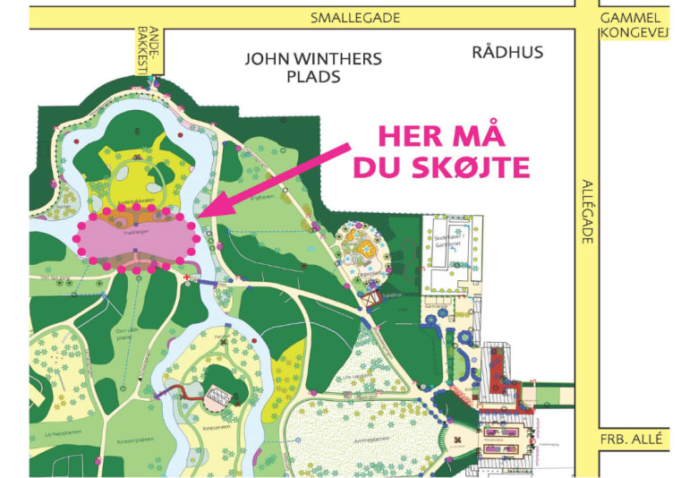 Kort fra Frederiksberg Kommune.