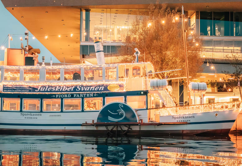 Havnerundfart i juletiden. Foto: Aarhus Havnerundfart