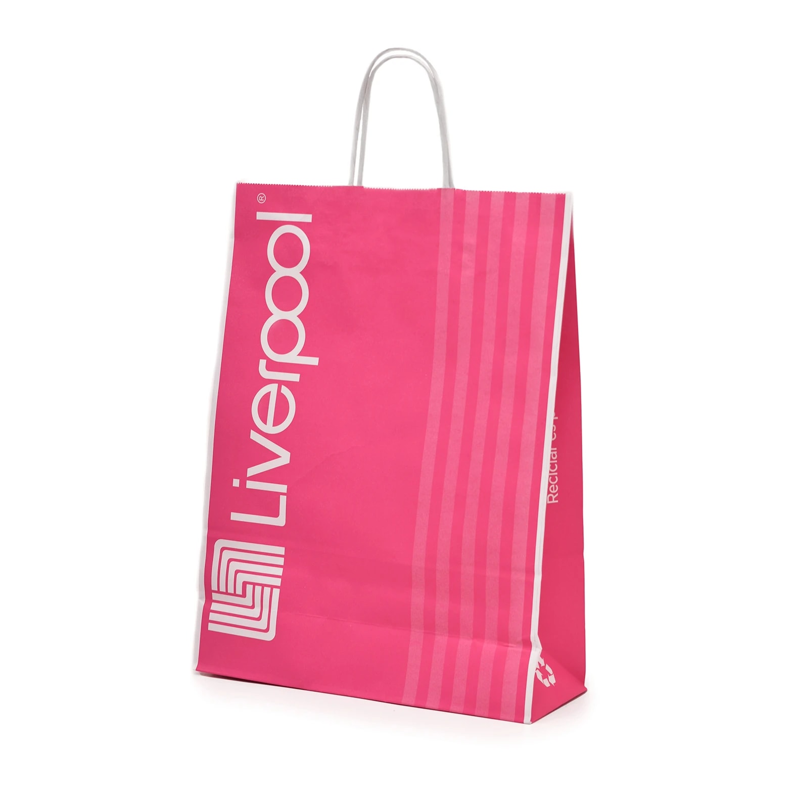 Bolsa impresa de papel para la cadena de tiendas departamentales: Liverpool.