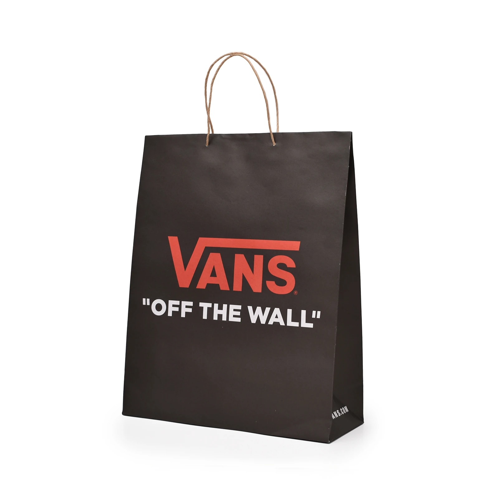 Bolsa para calzado deportivo y casual de papel con logo de la marca: Vans.
