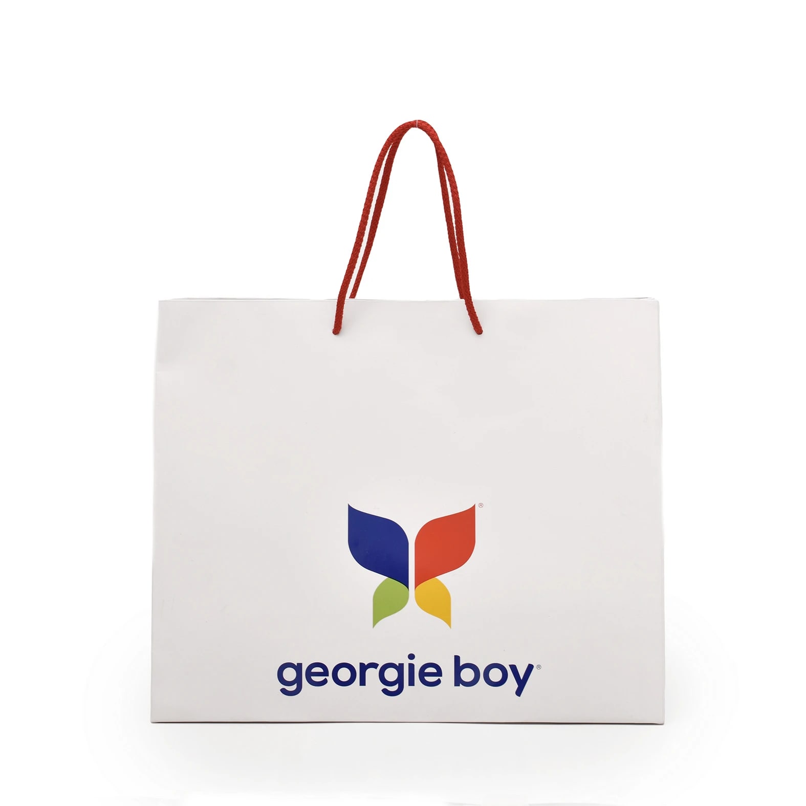 Bolsa de papel Bristol impresa a color para la marca: Georgie Boy.