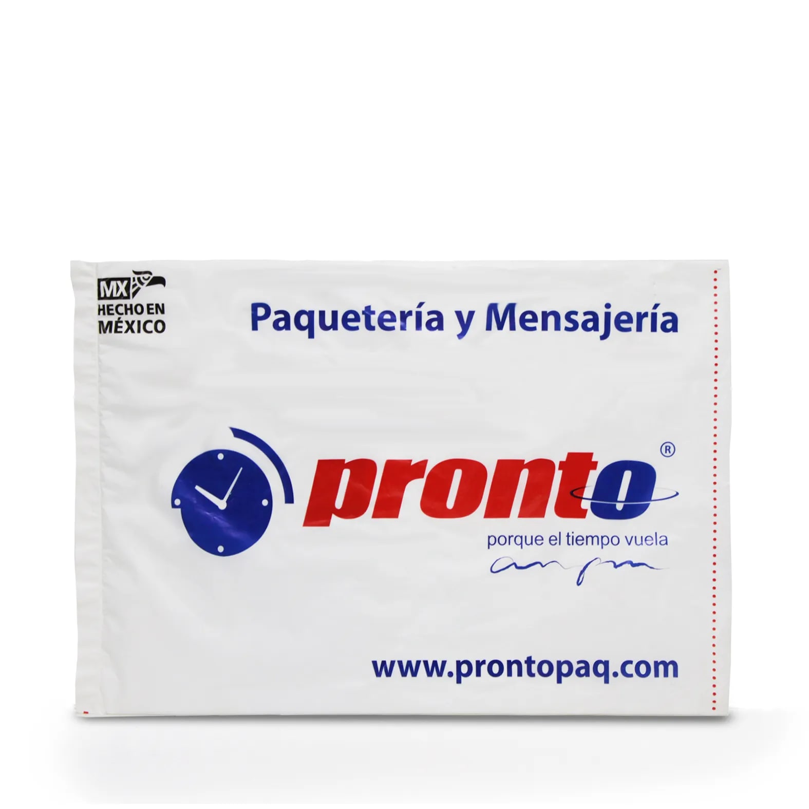 Bolsa Poly Mailer para envíos de mensajería con logotipo: Pronto.
