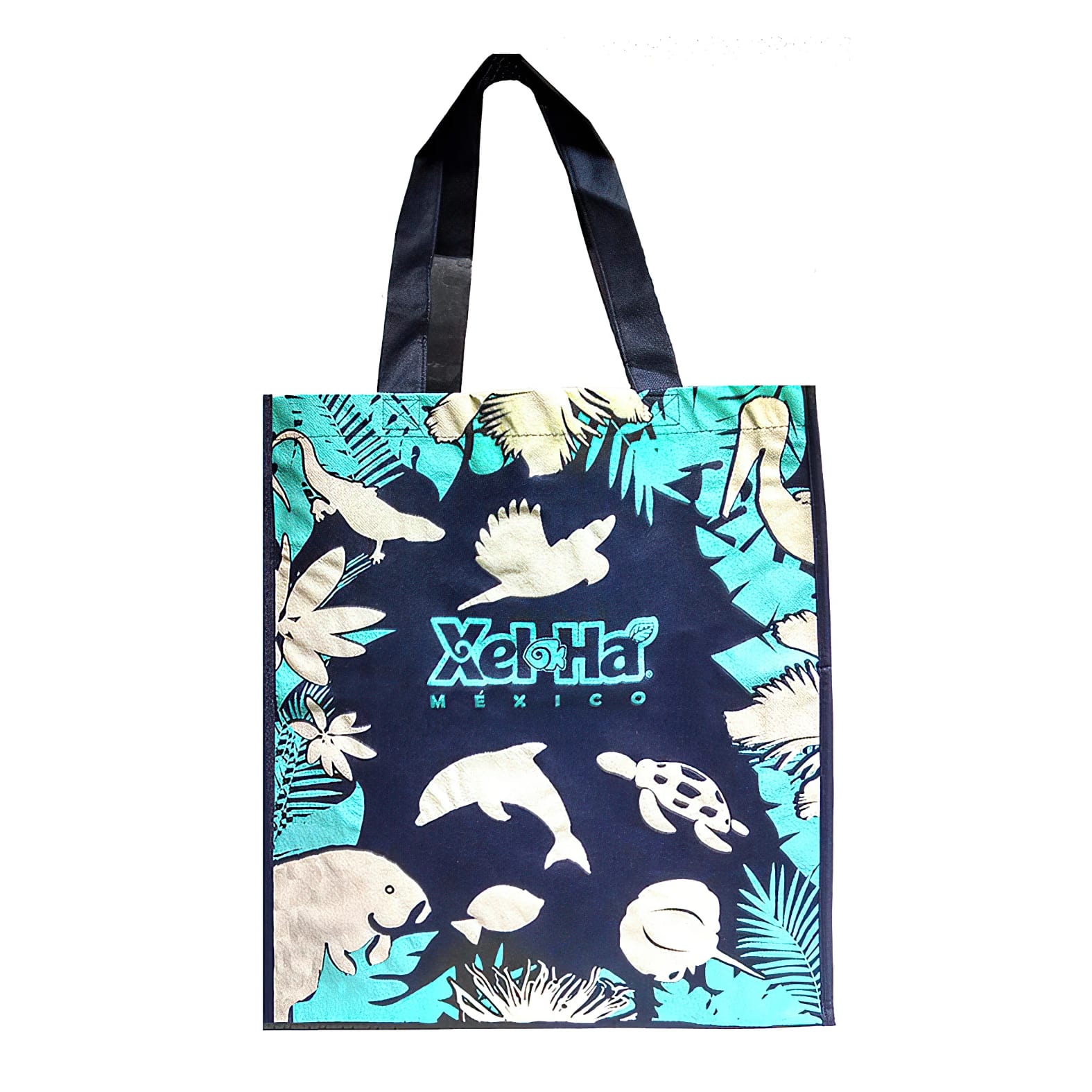 Bolsa de Non-Woven con diseños de animales y logo de: XelHa.