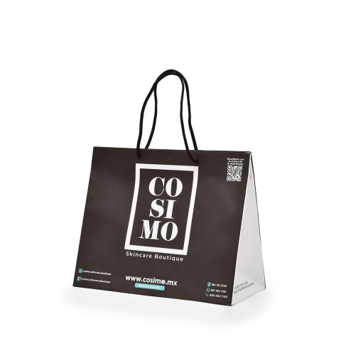 Bolsa para boutique impresa con el logotipo de la marca: COSIMO.