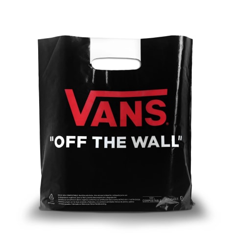 Bolsa de plástico biodegradable para calzado casual.