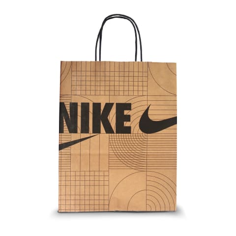 Bolsa de papel tipo Kraft impresa a 1 tinta para calzado deportivo: Nike