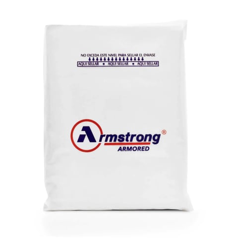 Bolsa resellable para envíos de valores personalizada con logo de: Armstrong