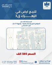 ارض للبيع في الزهراء