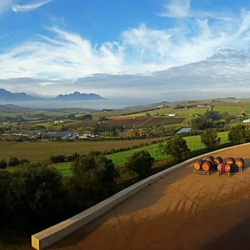 VIEW OVER FALSE BAY FROM WINERY