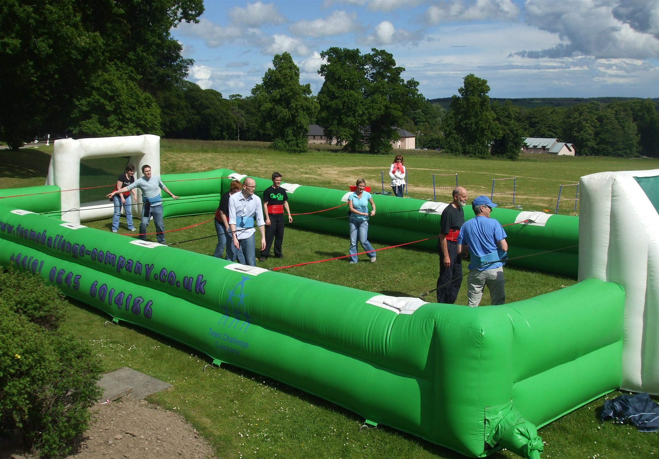 bouncy assault course hire