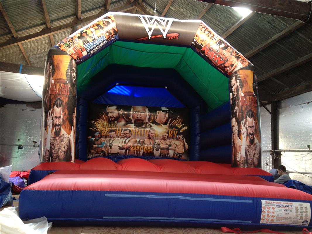 WWE Wrestling Bouncy Castle 12ft x 15ft A Frame Bouncy Castles