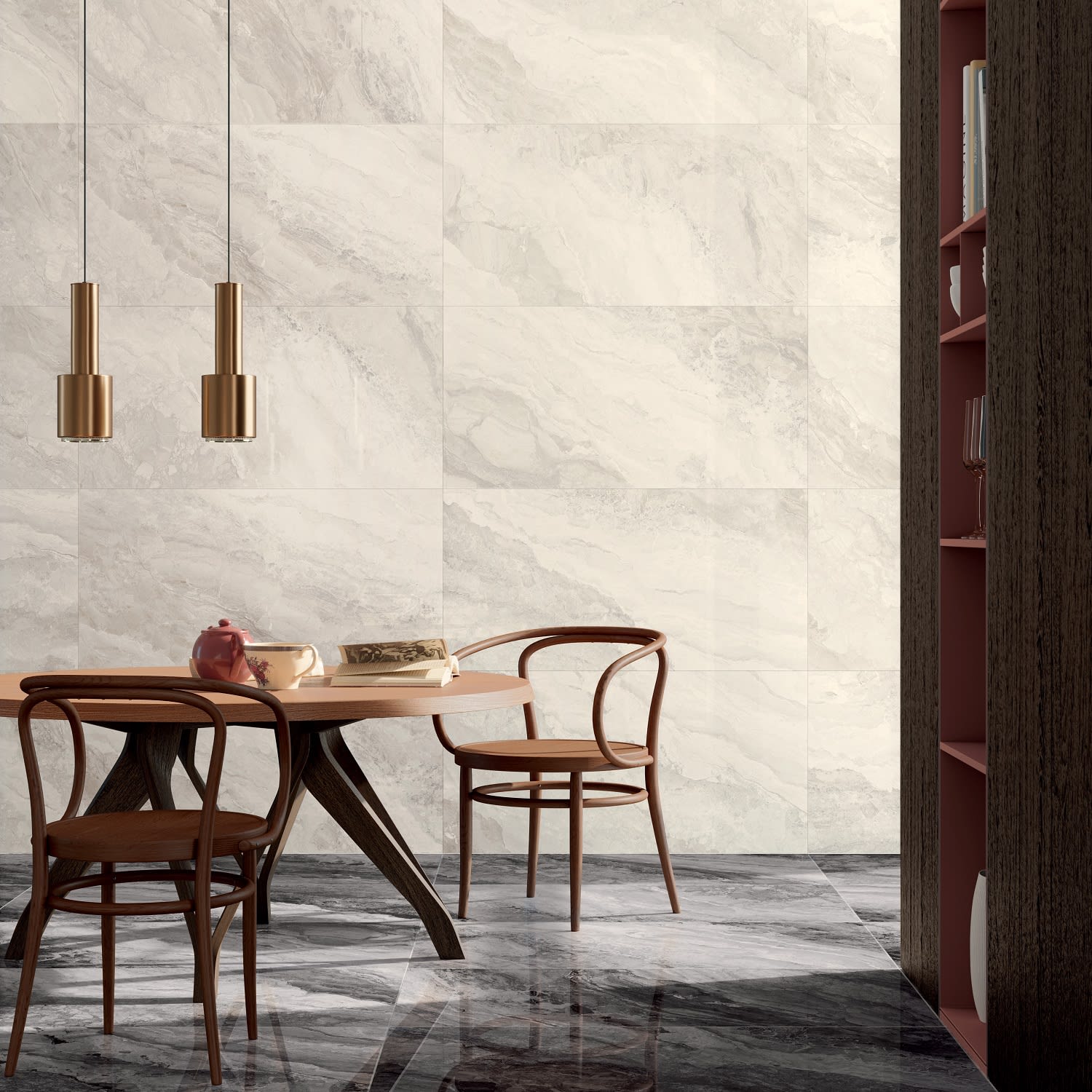 Persia Ivory MarbleEffect Boutique Stone Handpicked curated limestone flooring & porcelain tiles
