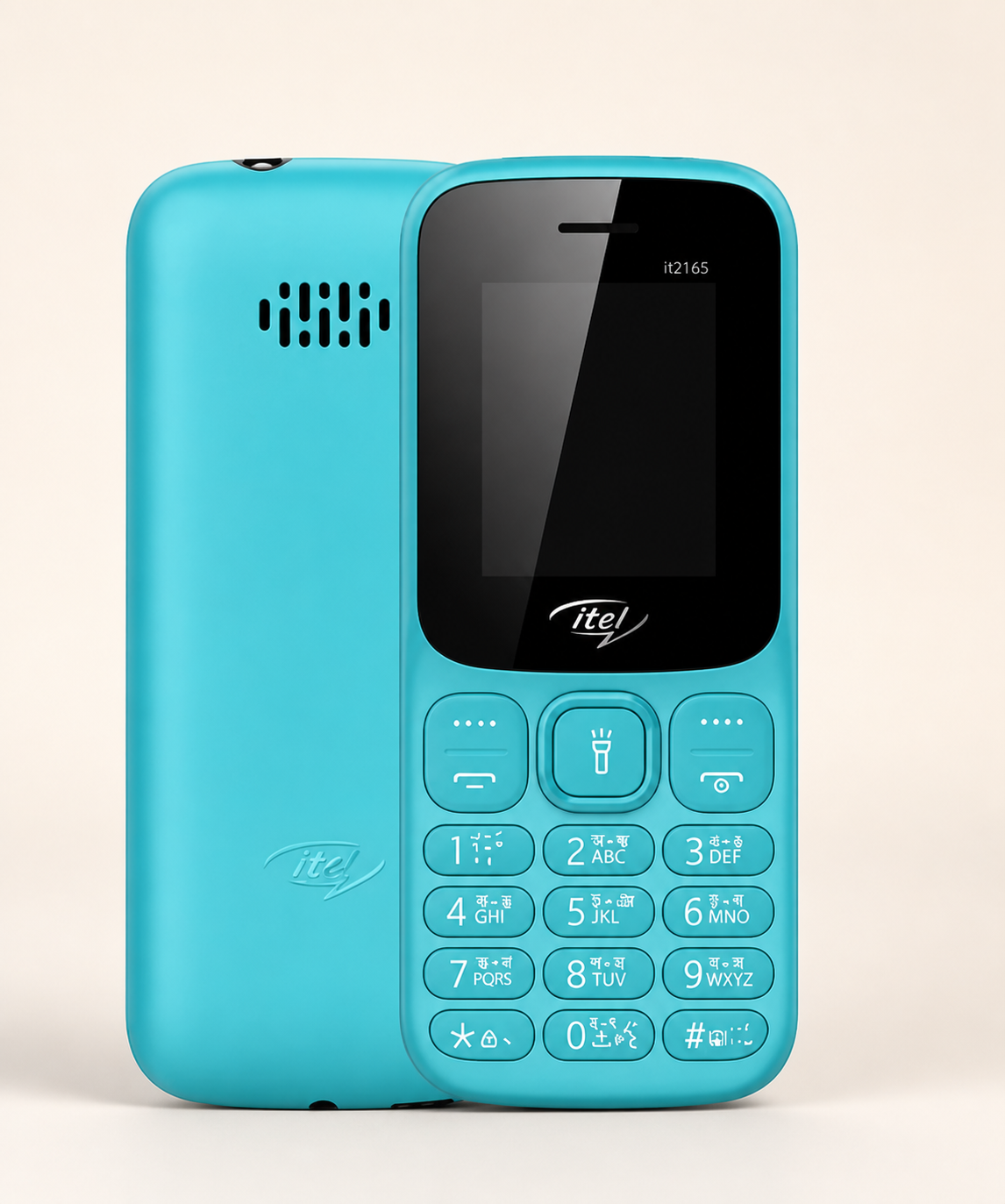 itel 2165 Dual SIM Feature Phone – Wireless FM, Torch & 1000mAh Battery – Blue