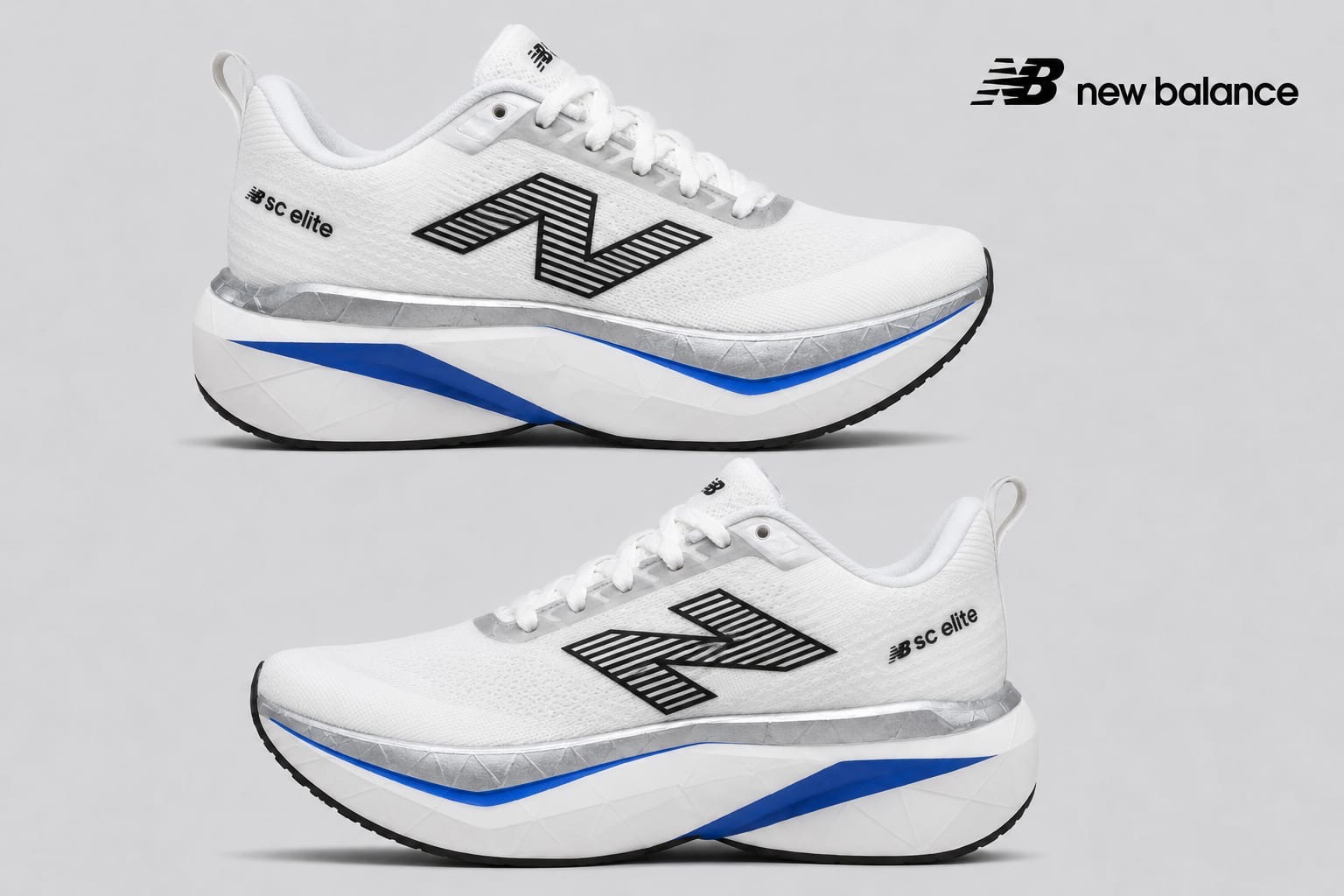 NB carbon plate white