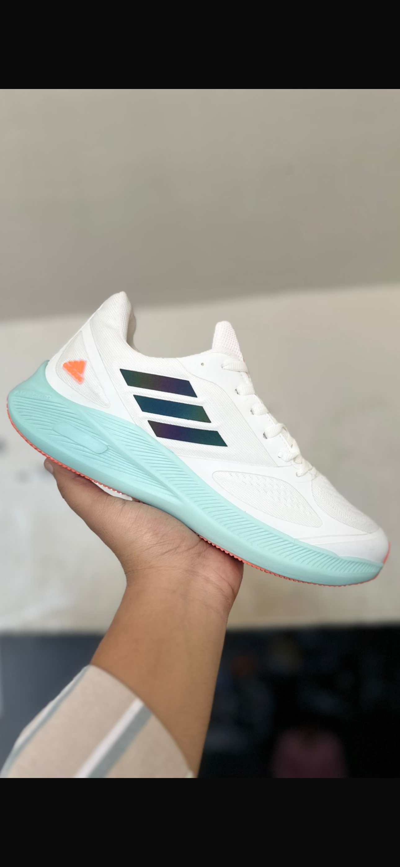 Adi Rainbow mint sole whitr