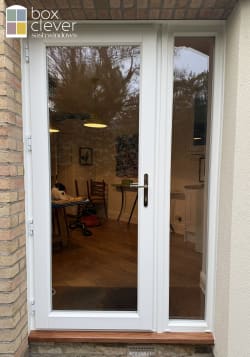 Evolution Storm 2 Timberlook Entrance Door Clear Glazed