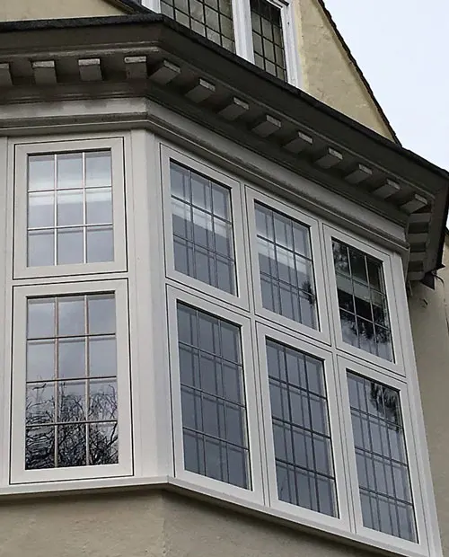 White Wood Effect Stormproof Casement Windows and Doors